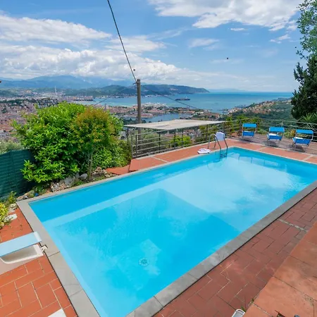 Villa Le Palme-Pool, Garden, Terrace & Sea View Villa