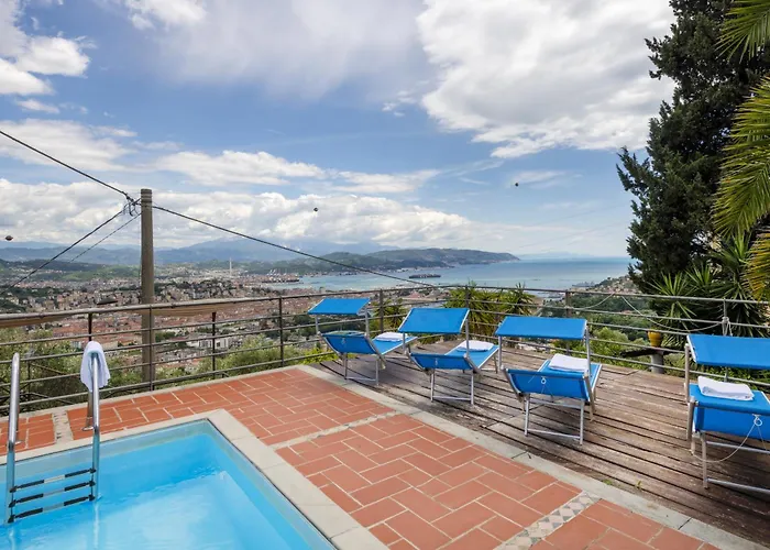 Вилла Le Palme-pool, Garden, Terrace & Sea View *