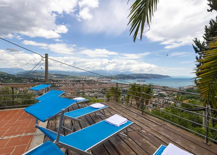 Le Palme-pool, Garden, Terrace & Sea View